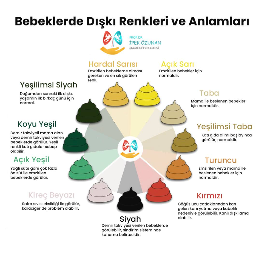 Bebeklerde Dışkı Renkleri ve Anlamları